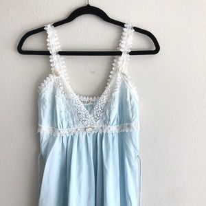 Christian DIOR Lingerie 2 Piece Set Pearl Blue EUC
